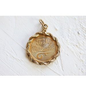 Vintage Gold Filled Bridesmaid Pendant